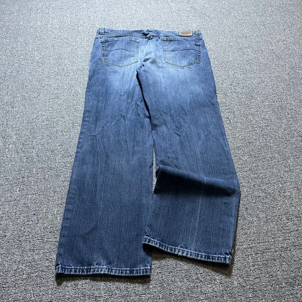 Axist Straight Leg Jeans 36x32 Blue Medium Wash Denim 100% Cotton Y2K Baggy